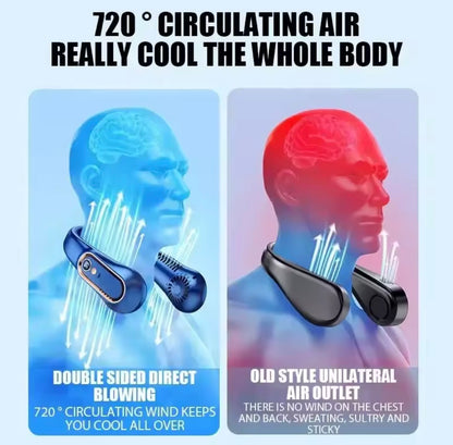 Premium Portable Neck Fan with Digital Display