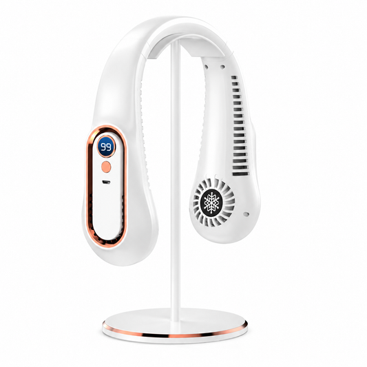 Premium Portable Neck Fan with Digital Display